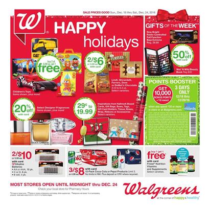Walgreens Weekly Ad Christmas Deals 2016