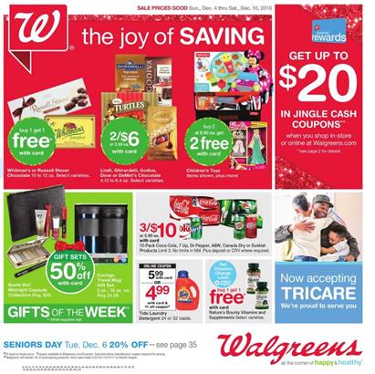 Walgreens Weekly Ad Holiday Deals Dec 4 - 10 2016