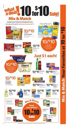 Fry's Weekly Ad 10 for $10 Sale Mar 29 - Apr 4 2017