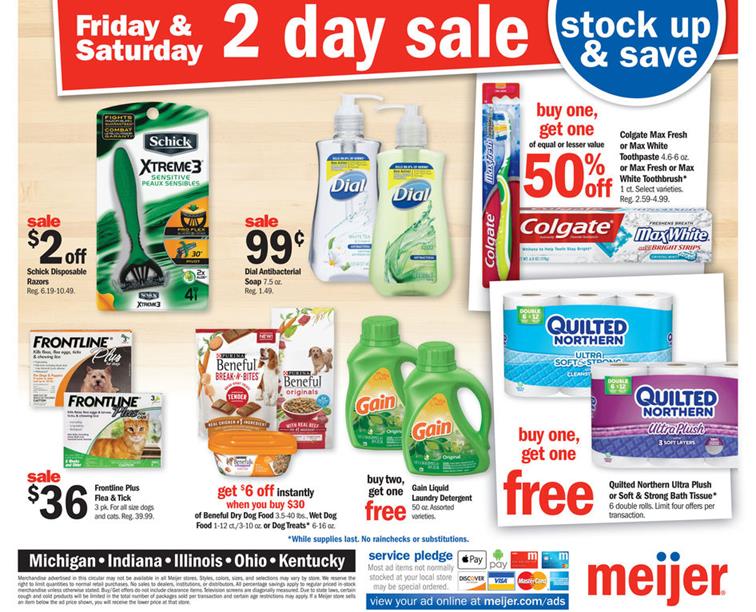 Meijer 2 Day Sale Ad Mar 3-4 2017 - WeeklyAds2