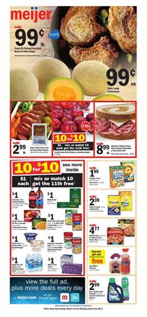 Meijer Weekly Ad Food Sale Mar 12 - 18 2017