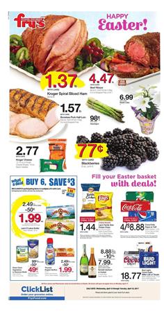 Fry's Weekly Ad Easter Deals April 12 - 18 2017