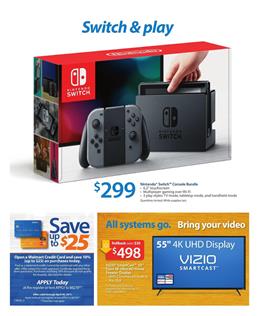 Nintendo Switch Walmart Ad April 2017