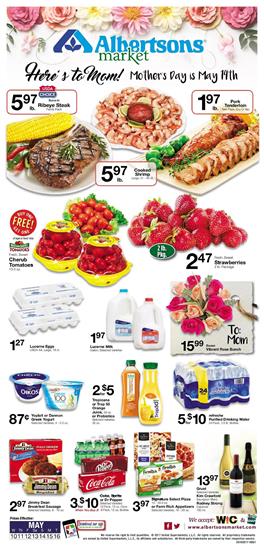 Albertsons Weekly Ad Mothers Day May 10 - 16 2017