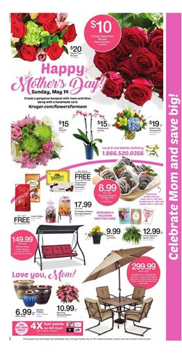 Kroger Weekly Ad Mothers Day May 10 - 16 2017