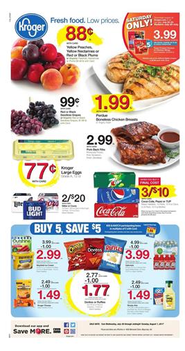 Kroger Weekly Ad Grocery July 26 - Aug 1 2017