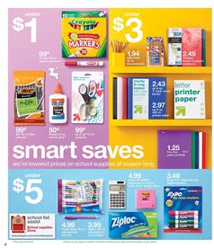 Target Ad School Supplies July 9 -15 2017