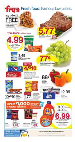 Fry's Weekly Ad Food August 9 - 15 2017