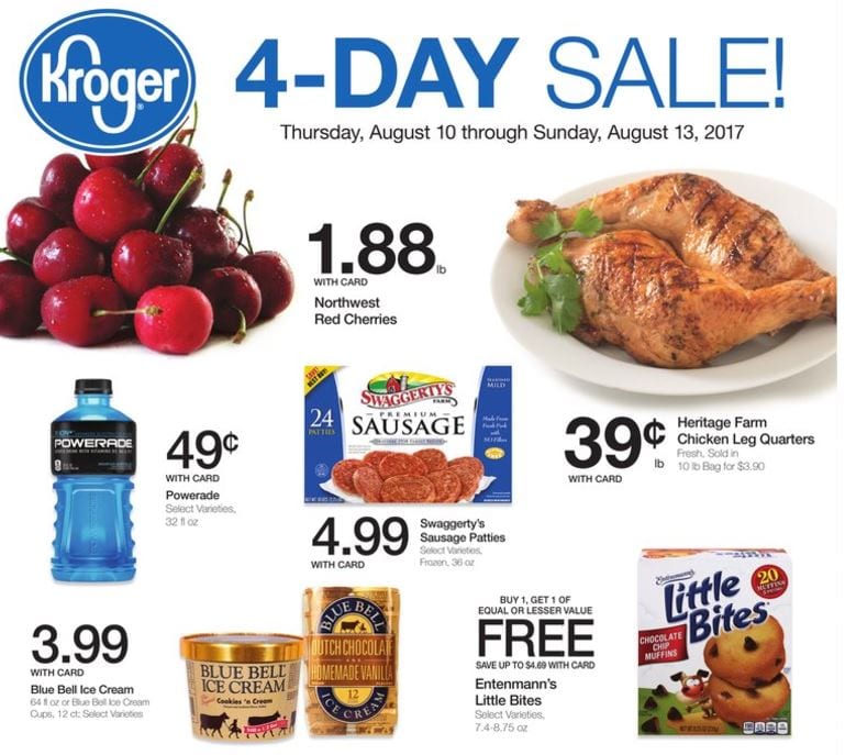 Kroger 4Day Sale Ad Aug 10 13 2017 WeeklyAds2