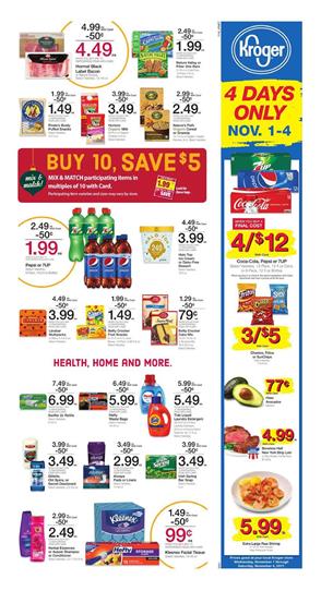 Kroger Ad Mix and Match Sale Buy 10, Save $5 2017