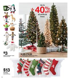 Target Ad Christmas Decoration Nov 19 - 22, 2017