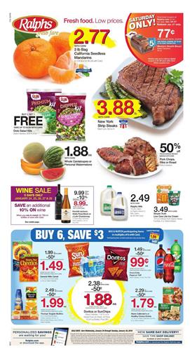 Ralphs Weekly Ad Deals January 24 - 30, 2018