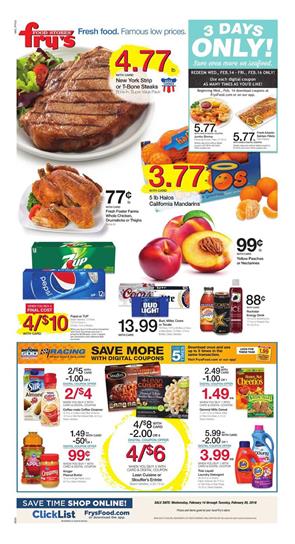 Frys Weekly Ad February 14 20 2018