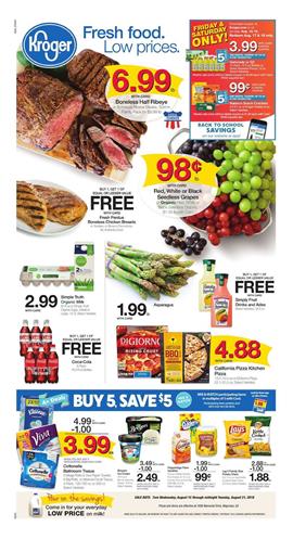 Kroger Weekly Ad Deals Aug 15 21 2018