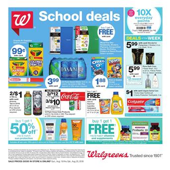 Walgreens Ad Pharmacy Sale Aug 19 25 2018