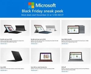 Microsoft Black Friday Ad 2018