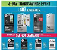 Sears Black Friday Ad Thanksgiving Event Fridge