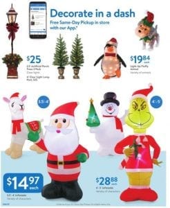 Walmart Ad Christmas Decoration Products Nov 30 Dec 15 2018
