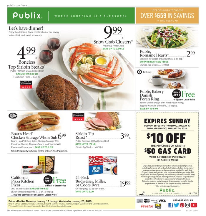 Publix Weekly Ad Deals Jan 17 - 23 2019 - WeeklyAds2