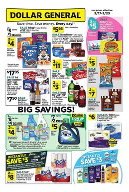 Dollar General Ad Big Savings Mar 17