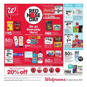 Walgreens Weekly Ad Red Nose Day Apr 28 May 4 2019