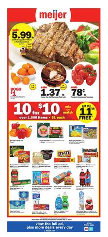 Meijer Weekly Ad Deals May 12 18 2019