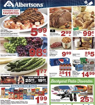 Albertsons Weekly Ad Fathers Day Deals Jun 12 18 2019