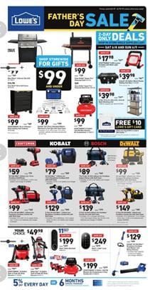 Fathers day hot sale sale at lowes