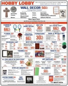 Hobby Lobby Ad Deals Jun 30 Jul 6 2019