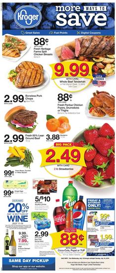 Kroger Weekly Ad Mix and Match Sale Jul 10 16 2019