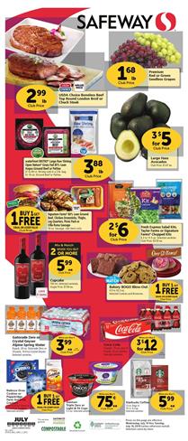 Safeway Weekly Ad Grocery Sale Jul 10 16 2019 1