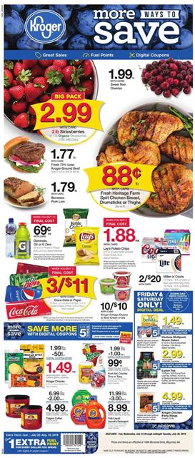 Save With Digital Coupons From Kroger Weekly Ad Jul 24 30 2019