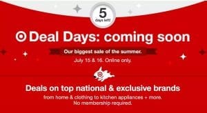 Target Deal Days Jul 15 16 2019 Early Access
