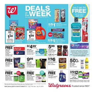Walgreens Weekly Ad Grocery Deals Jul 7 13 2019