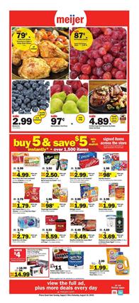 Meijer Grocery Sale Weekly Ad Aug 4 10 2019