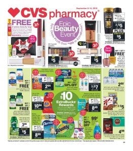 CVS Epic Beauty Event Weekly Ad Sep 8 14 2019