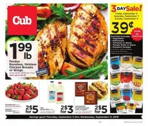 Cub Foods Weekly Ad Deals Sep 5 11 2019