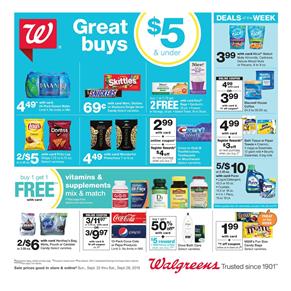 Walgreens Supermarket Deals Sep 22 28 2019 Weekly Ad