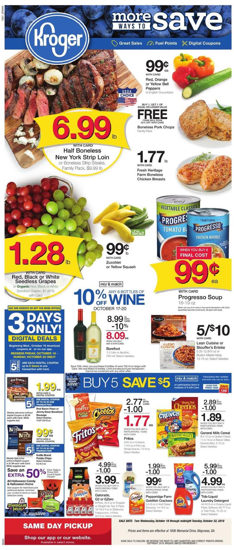 Kroger Buy 5 Save 5 Mix and Match Weekly Ad Products Oct 2019 WeeklyAds2