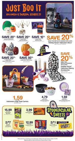 Kroger Holiday Home Halloween Products October 2019