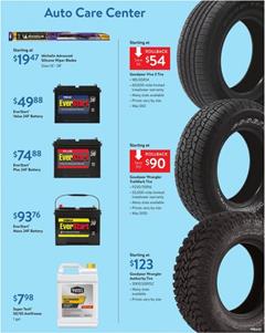 Walmart Ad Auto Care Center Deals Oct 2019