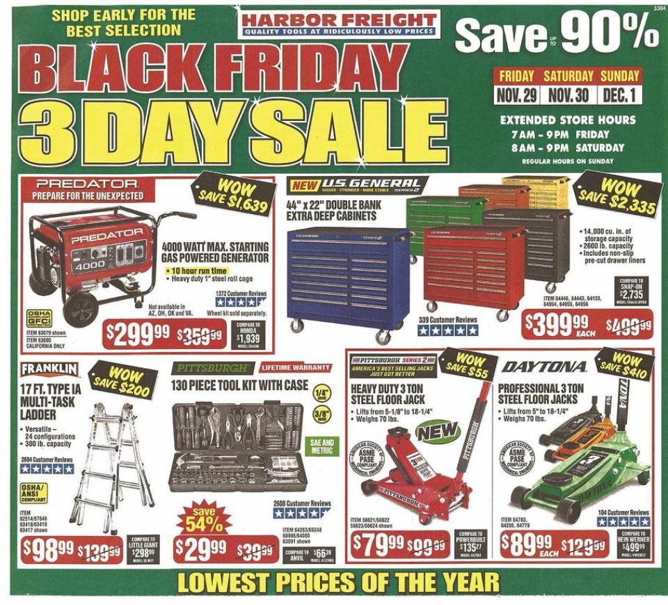 Harbor Freight Black Friday Ad