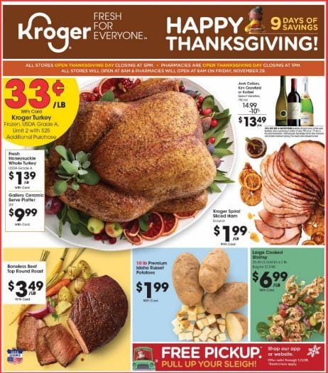 Kroger Weekly Ad Preview Nov 20 - 28, 2019