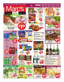 Marcs Weekly Ad Beverage Deals Dec 26 Jan 1
