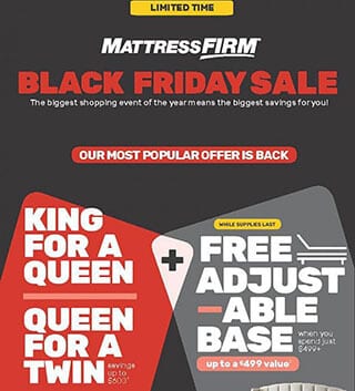 Mattress Firm Black Friday Ad 2019
