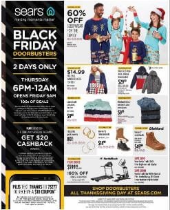 Sears Black Friday Deals 2 Days Only Nov 2019