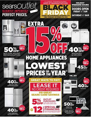 Sears Outlet Black Friday Ad 2019