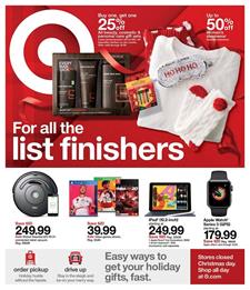 Target Ad Last-Minute Gifts Dec 22 - 28, 2019