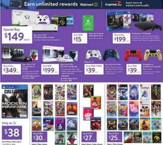Walmart Black Friday Console Bundles, PS4, Xbox, Nintendo