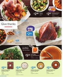 Walmart Thanksgiving Food Nov 1 - 16